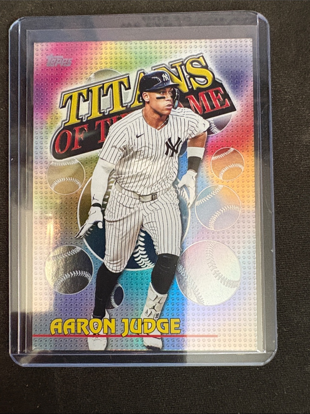 Topps Titans of the Game Aaron Judge Holographic Baseball Card
